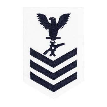 Women's E4-E6 (LN1) Rating Badge in Blue on WHITE CNT for Legalman
