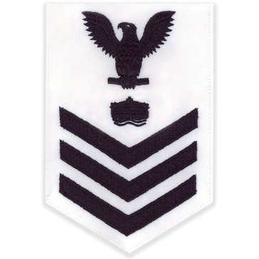Men's E4-E6 (MN1) Rating Badge in Blue on White CNT for Mineman