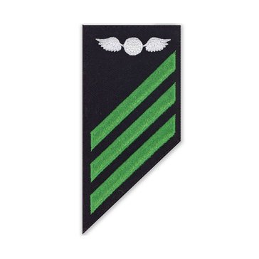 E3 Combo (AE) Rating Badge on BLUE SERGE WOOL for Aviation Electrician's Mate