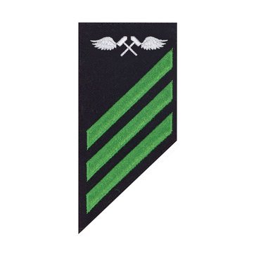 E3 Combo (AM) Rating Badge on BLUE SERGE WOOL for Aviation Structural Mechanic