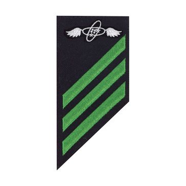 E3 Combo (AT) Rating Badge on BLUE SERGE WOOL for Aviation Electronics Technician