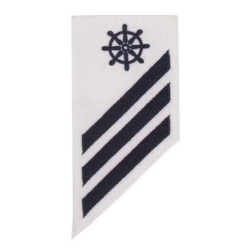 E3 Combo (QM) Rating Badge on White CNT for Quartermaster