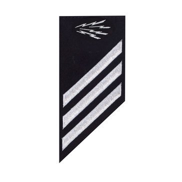E3 Combo (IT) Rating Badge on BLUE SERGE WOOL for Information Systems Technician