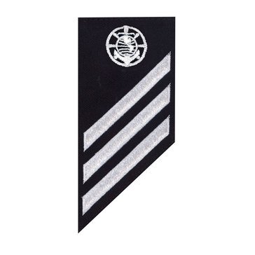 E3 Combo (RP) Rating Badge on BLUE SERGE WOOL for Religious Program Specialist