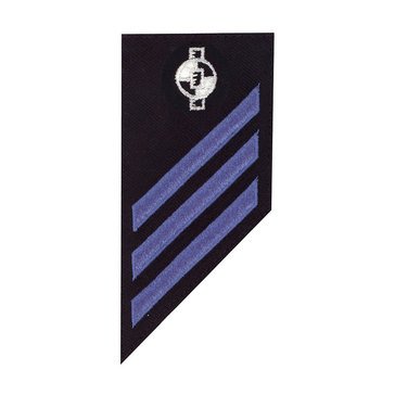 E3 Combo (EA) Rating Badge on BLUE SERGE WOOL for Engineering Aide