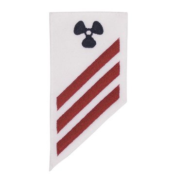 E3 Combo (MM) Rating Badge on White CNT for Machinist's Mate