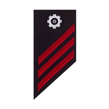 E3 Combo (EN) Rating Badge on BLUE SERGE WOOL for Engineman