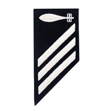 E3 Combo (TM) Rating Badge on BLUE SERGE WOOL for Torpedoman