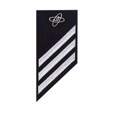 E3 Combo (ET) Rating Badge on BLUE SERGE WOOL for Electronics Technician