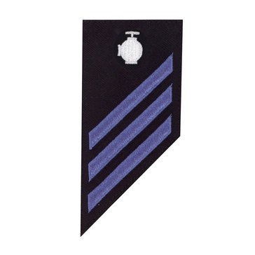 E3 Combo (UT) Rating Badge on BLUE SERGE WOOL for Utilities Technician