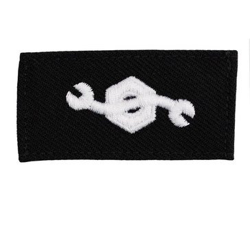 Striker (CM) Rating Badge on BLUE SERGE WOOL for Construction Mechanic