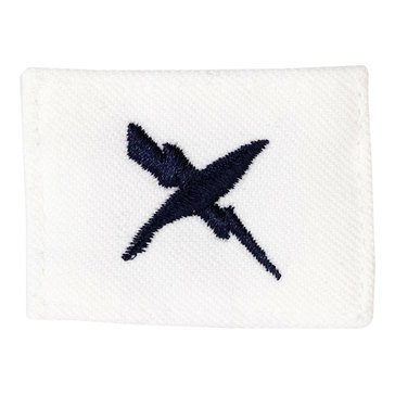 Striker (CT) Rating Badge on White CNT for Cryptologic Technician