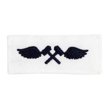 Striker (AM) Rating Badge on White CNT for Aviation Structural Mechanic