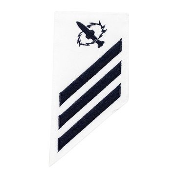 E3 Combo (MT) Rating Badge on White CNT for Missile Technician