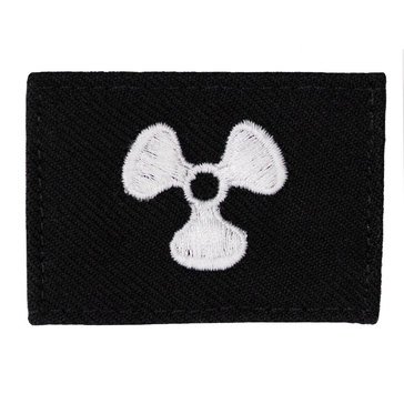 Striker (MM) Rating Badge on BLUE SERGE WOOL for Machinist's Mate