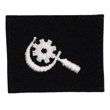 Striker (MR) Rating Badge on BLUE SERGE WOOL for Machinery Repairman