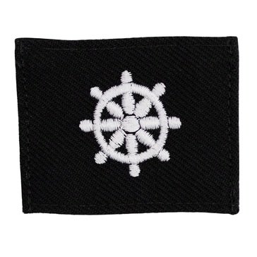 Striker (QM) Rating Badge on BLUE SERGE WOOL for Quartermaster