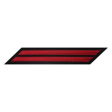 Men's CPO Service Stripe Set-2 on STANDARD Red on Blue POLY/WOOL