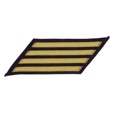 Men's ENLISTED Service Stripe Set-4 on STANDARD Gold on Blue SERGE WOOL