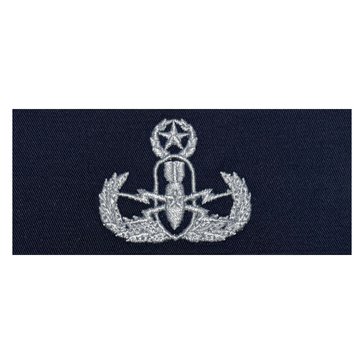 Navy Coverall Warfare Badge Explosive Ordinance Disposal Master