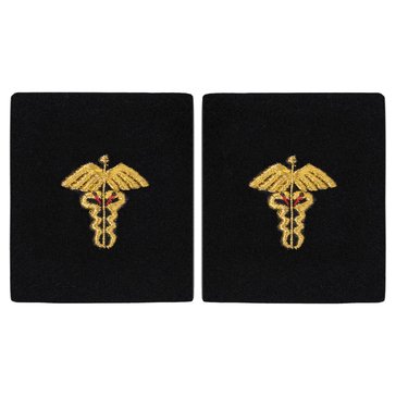 Sleeve Device in Gold on Blue for CWO Physician Assistant