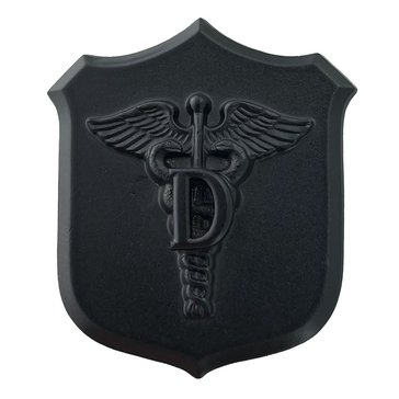 Collar Device Subdued Black Metal DENTAL Shield