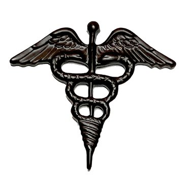 Collar Device Subdued Black Metal WO PHYSICIANS ASSISTANT 