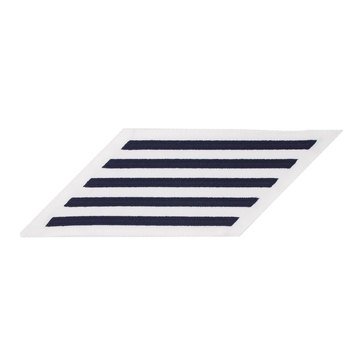Women's ENLISTED Service Stripe Set-5 on Blue on White CNT