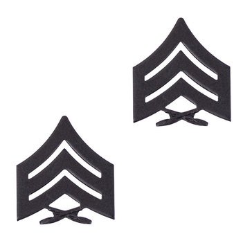 USMC Chevron Subdued Metal SGT