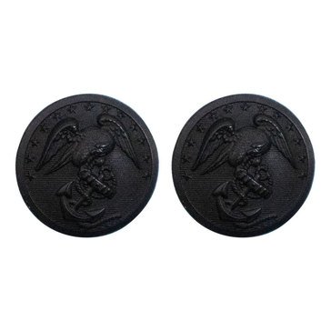 USMC Button 40L Black Plastic