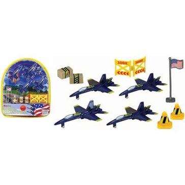 Wow Toyz F-18 Blue Angel Backpack Playset