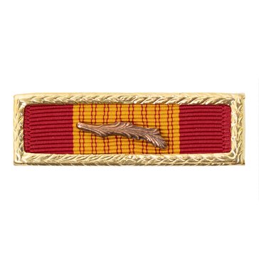 Ribbon Unit with Palm Attachment and Small Frame Air Force Republic of Vietnam Gallantry Cross Citation