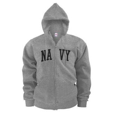 Navy Pride Adult Navy Fleece Full-Zip Hoodie