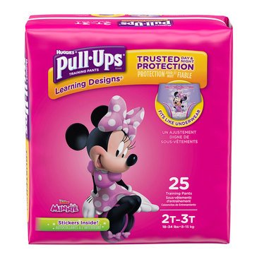 Huggies Pull-Ups Girls' Learning Design Size 2T-3T - Jumbo Pack, 23 Ct