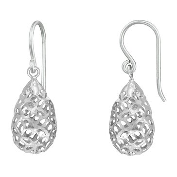 Sterling Silver Filigree Drop Earrings