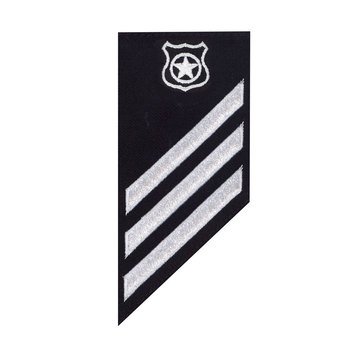 E3 Combo (MA) Rating Badge on BLUE SERGE WOOL for Master At Arms
