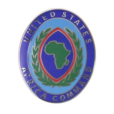 ID Badge Full Size US AFRICA CMD Enamel