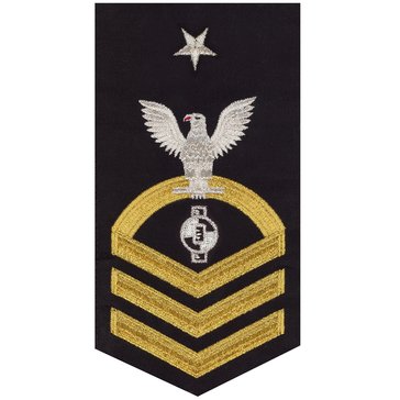 Women's E8 (EACS) Rating Badge in STANDARD Gold on Blue POLY/WOOL for Engineering Aide