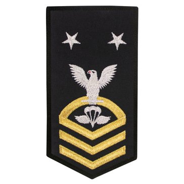 Women's E9 (PRCM) Rating Badge in STANDARD Gold on Blue POLY/WOOL for Aircrew Survival Equipmentman