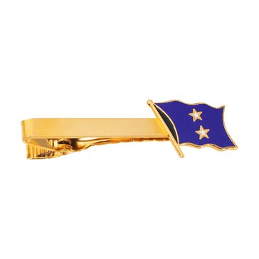 Tie Bar RADM (U) 2 Star LINE (White Star on Blue)