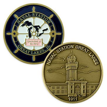 Challenge Coin Great Lakes with Tower Coin