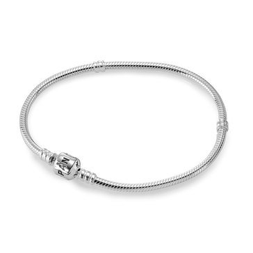 Pandora Iconic Silver Charm Bracelet, Size 9.1in_02.21_gr_bopip_clx