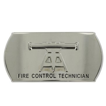 Men's Silver Buckle FT Rating Emblem for ENL 