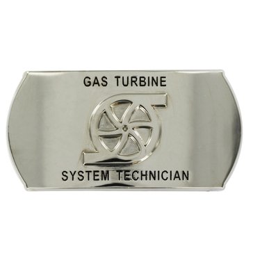 Men's Silver Buckle GS Rating Emblem for ENL 