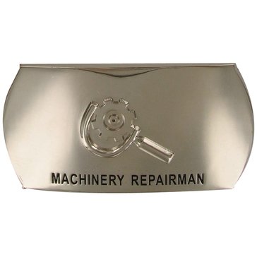 Men's Silver Buckle MR Rating Emblem for ENL 