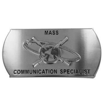 Men's Silver Buckle MCS Rating Emblem for ENL 
