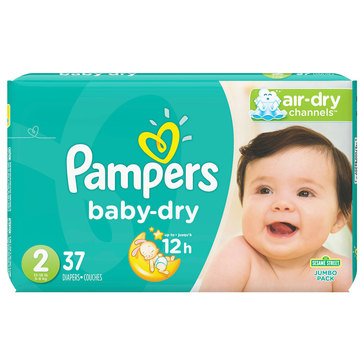 Pampers Baby Dry Diapers Size 2 - Jumbo Pack, 37ct