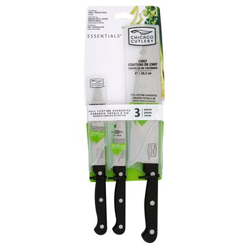 Chicago Cutlery Essentials 3-Piece Knife Set