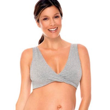 Lamaze Women's Maternity Cotton Spandex Nursing Bra in Extended Sizes