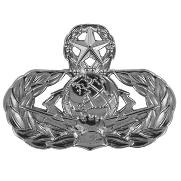 USAF Breast Badge Mirror Finish Cyberspace